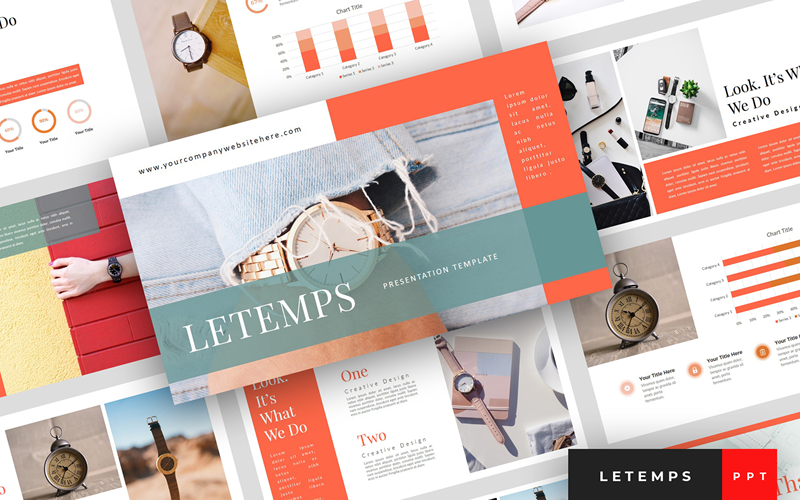 letemps watch presentation powerpoint template original
