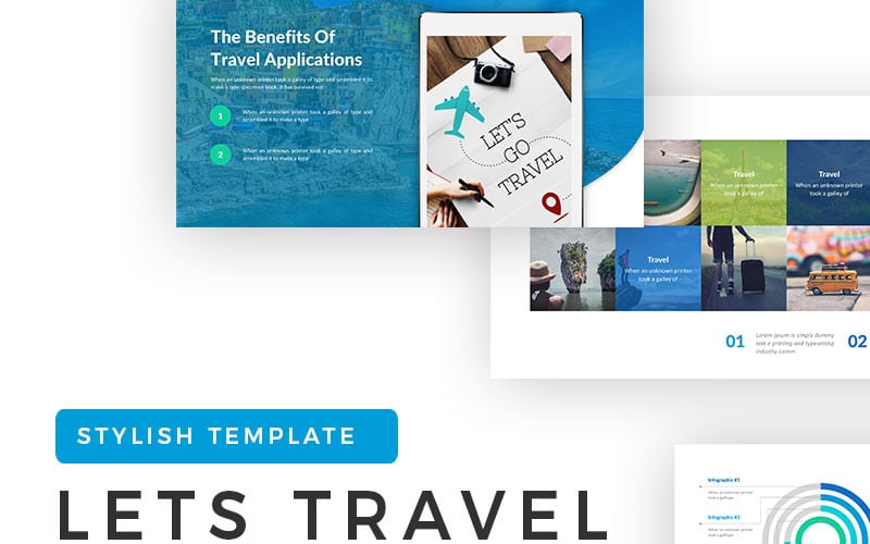 lets travel powerpoint template original
