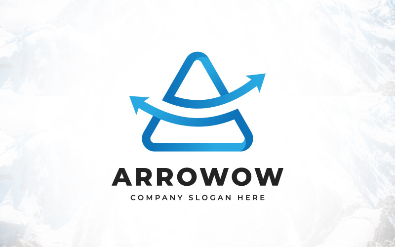 letter a arrow accounting and financial logo design original