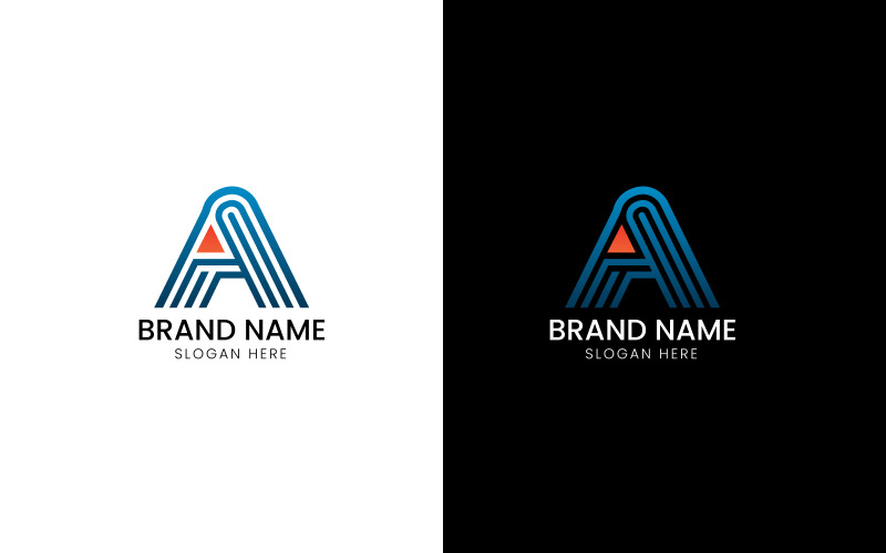letter a arrow financial logo original