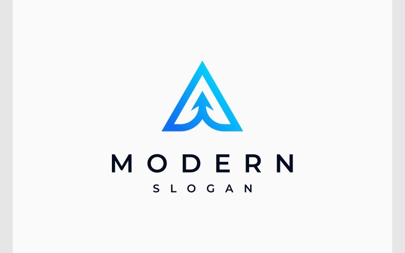 letter a arrow up startup logo original