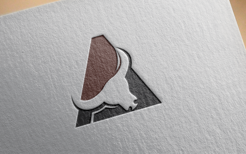 letter a buffalo logo template original
