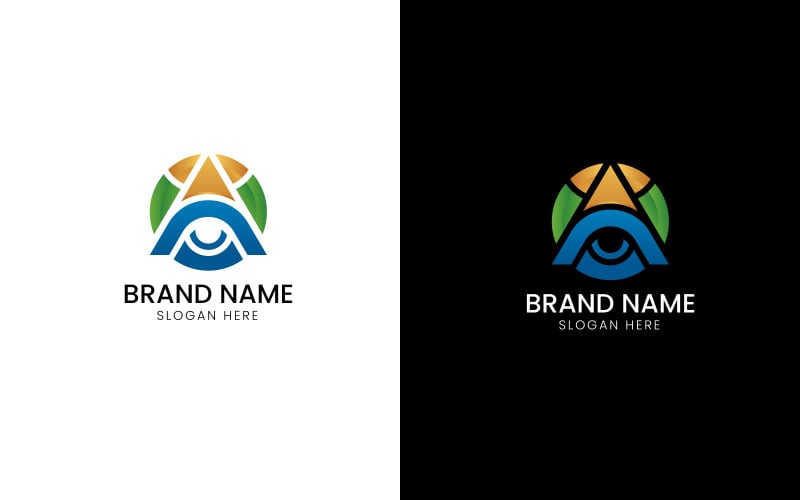 letter a eye care logo original