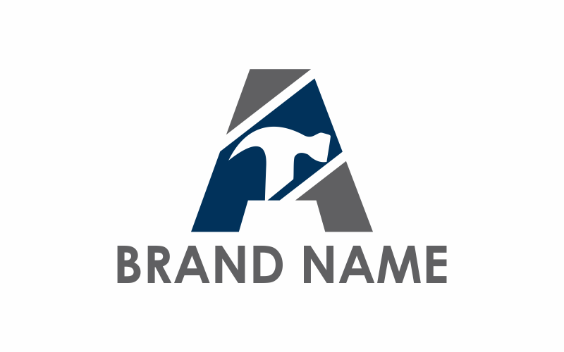letter a hammer logo template original