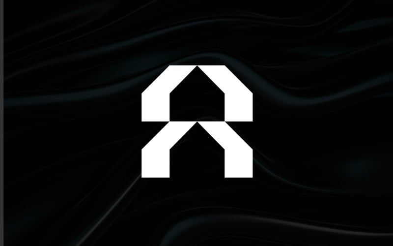 letter a house logo design template original