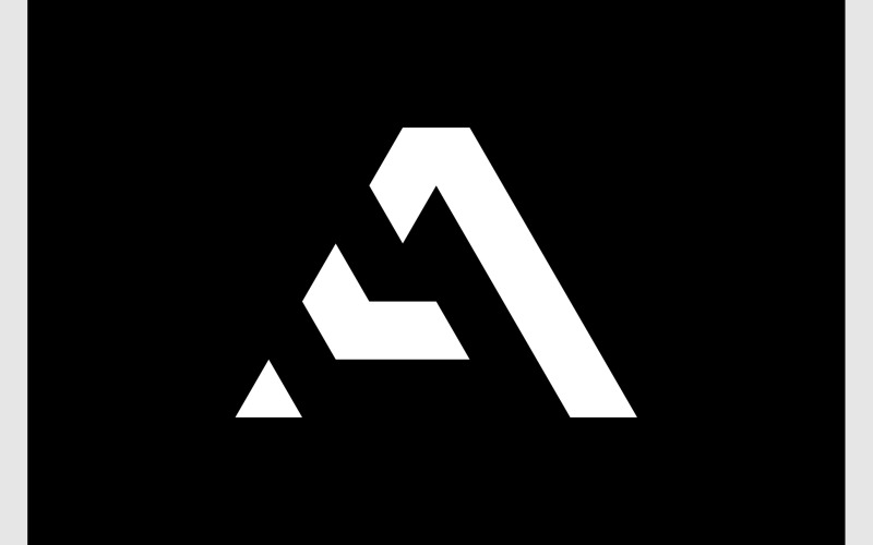 letter a initial modern logo original