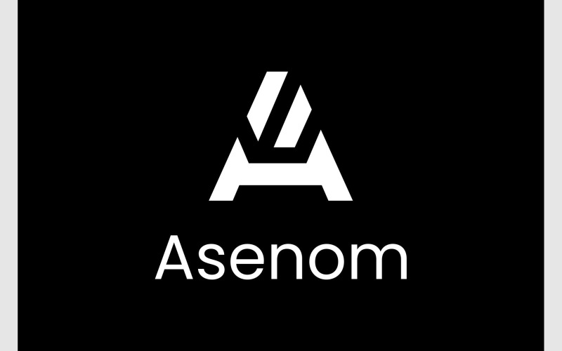 letter a initial modern monogram logo original