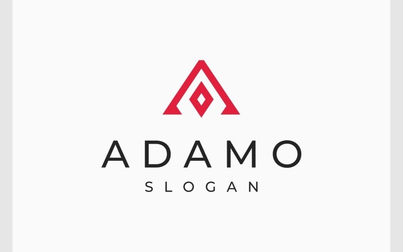 letter a simple monogram logo original