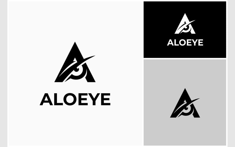 letter a vision eye look logo original