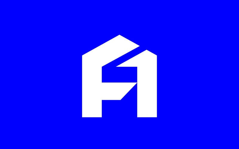 letter a logo number logo f logo hexagon letter a house logo arrow architecture construction logo original