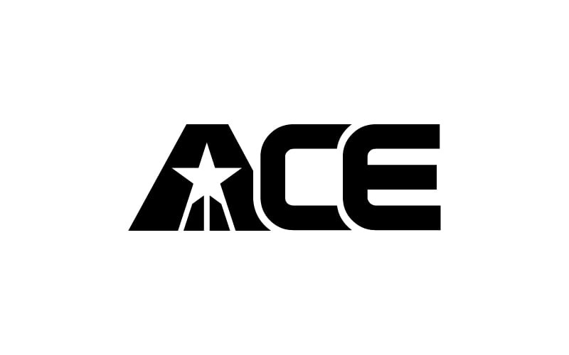 letter ace modern logo design original