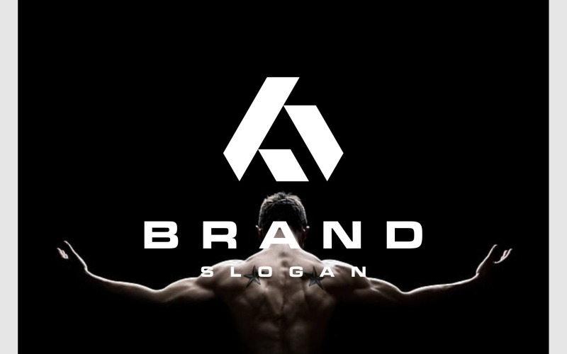 letter af fa simple monogram logo original