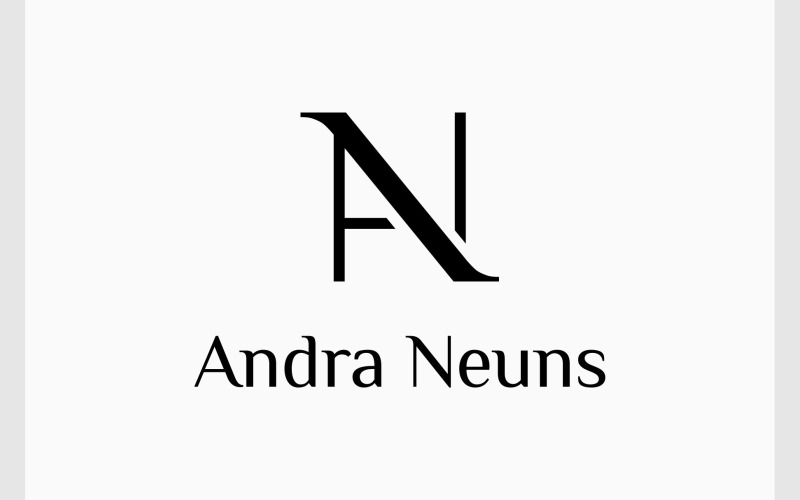 letter an na minimalist elegant logo original