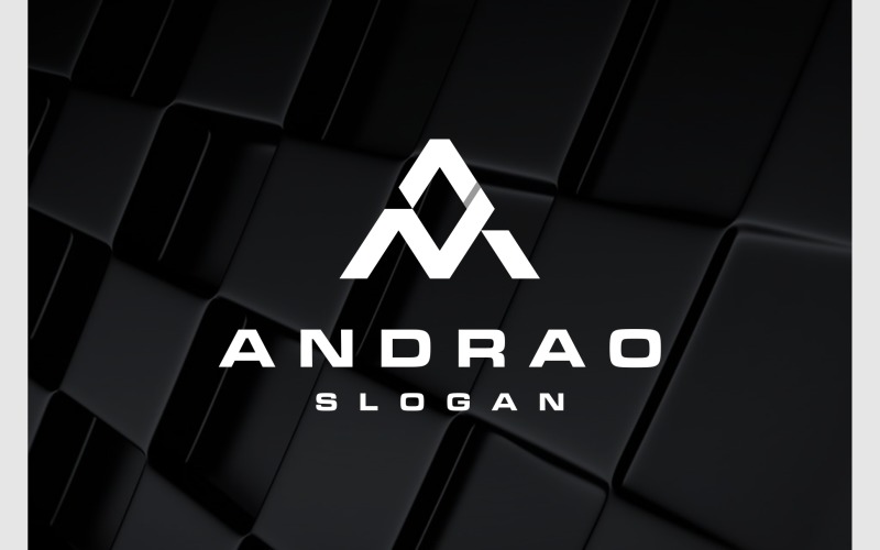 letter an na simple monogram logo original