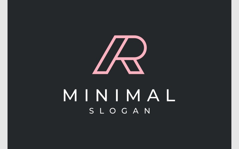 letter ar ra minimalist simple logo original