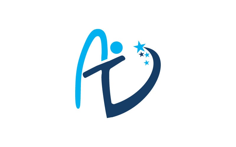letter av success logo template original