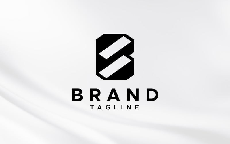 letter b construction logo design original