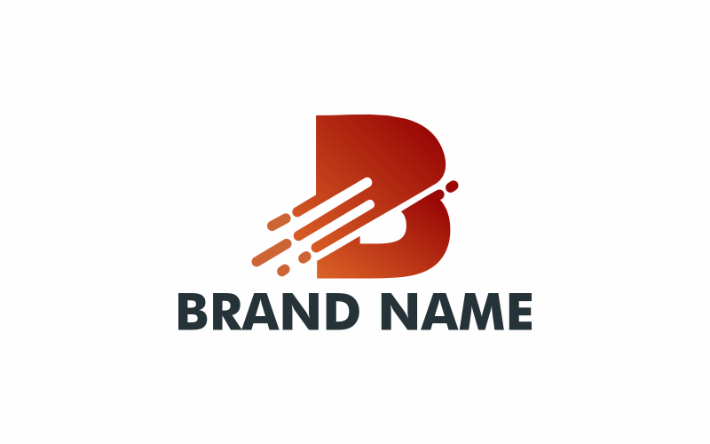 letter b delivery logo template original