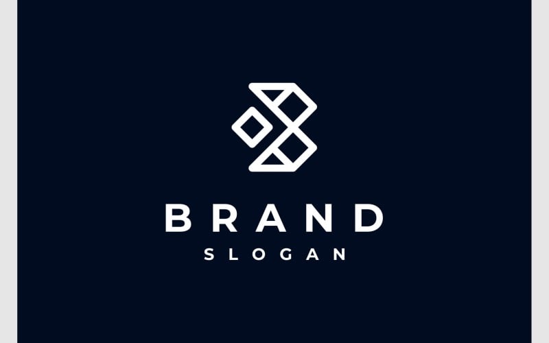 letter b initial simple monogram logo original