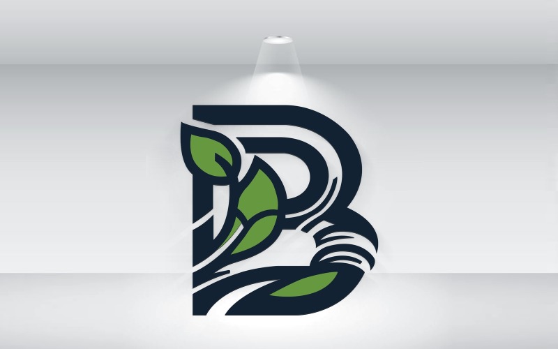 letter b logo template vector original