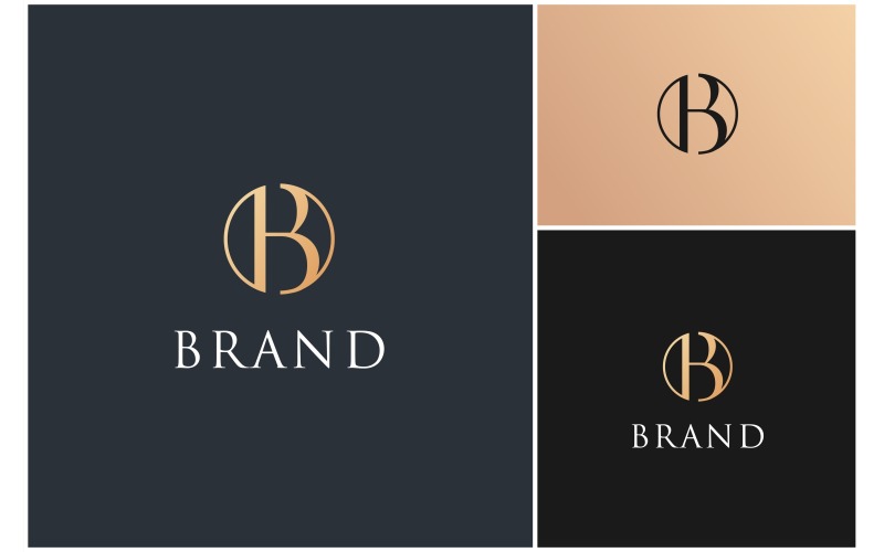 letter b luxury circle logo original