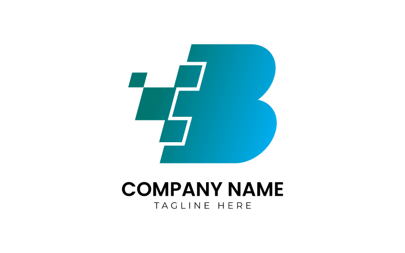 letter b vector logo design template original