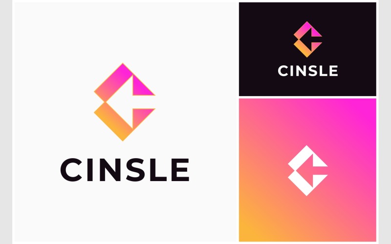 letter c arrow modern logo original