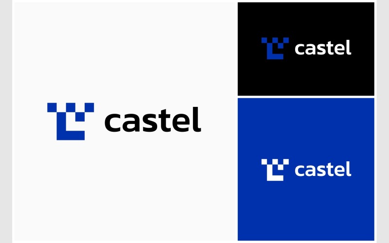 letter c castel citadel simple logo original