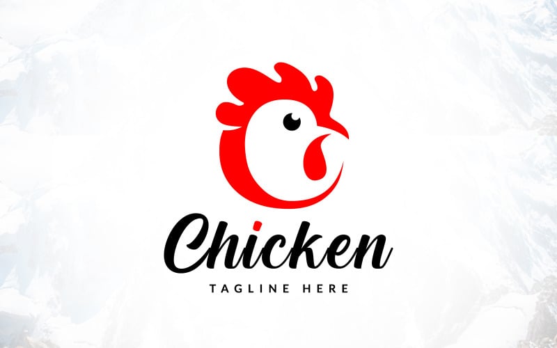 letter c chicken logo design original