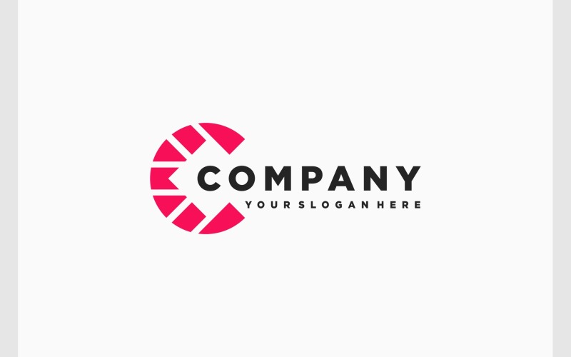 letter c geometric modern logo original