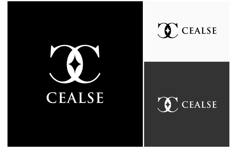 letter c mirror luxury elegant logo original