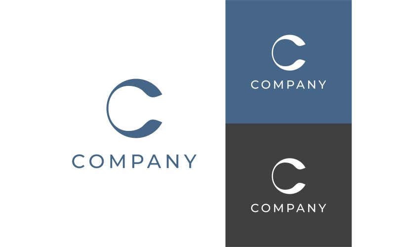 letter c simple minimalist logo original