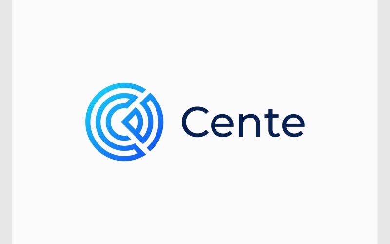letter c wireless signal internet logo original