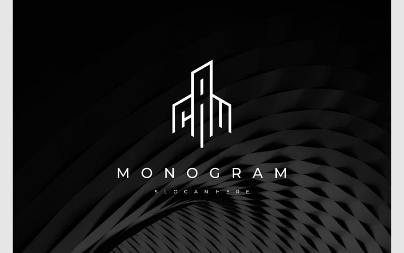letter cam initials minimalist monogram logo original