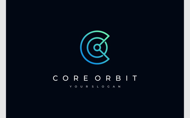 letter co oc connect technology logo original