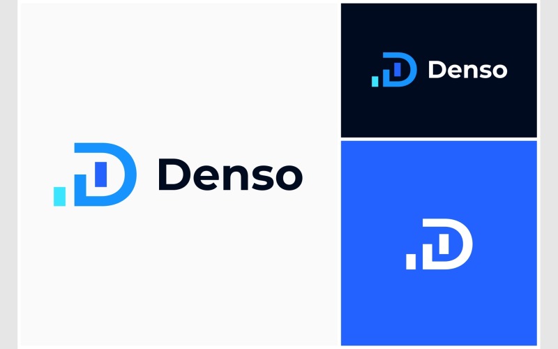 letter d chart growth business logo original