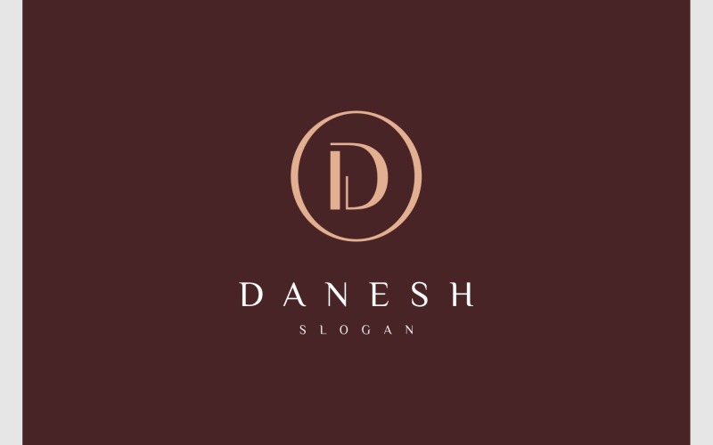 letter d elegant minimalist logo original
