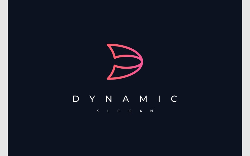 letter d movement fast logo original