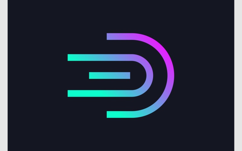 letter d movement modern logo original