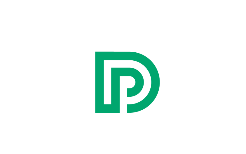 letter d p letters dp pd logo template original