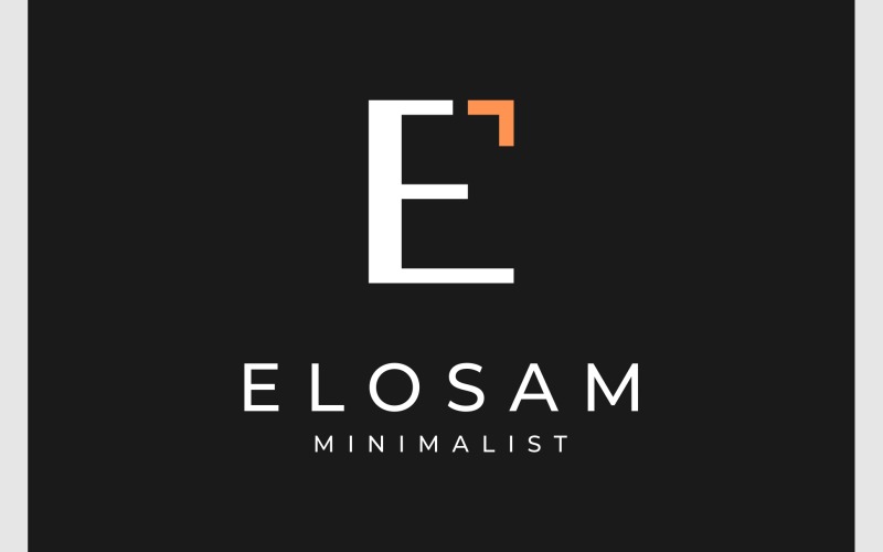 letter e arrow minimalist logo original