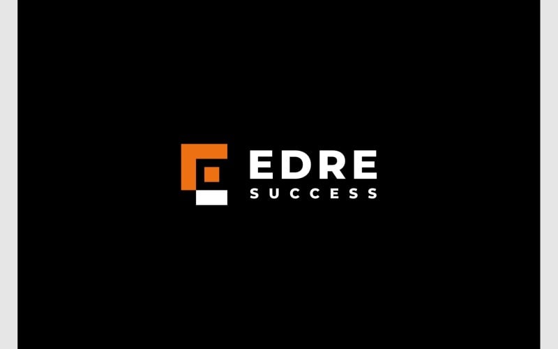 letter e arrow success simple logo original