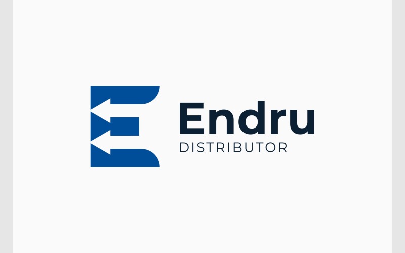 letter e arrow supplier logo original