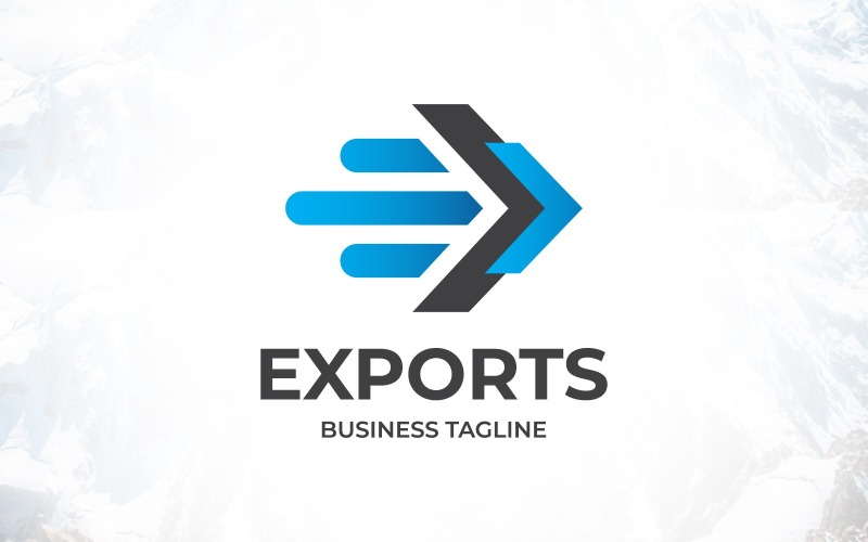 letter e delivery logistic fast speed business exports logo original