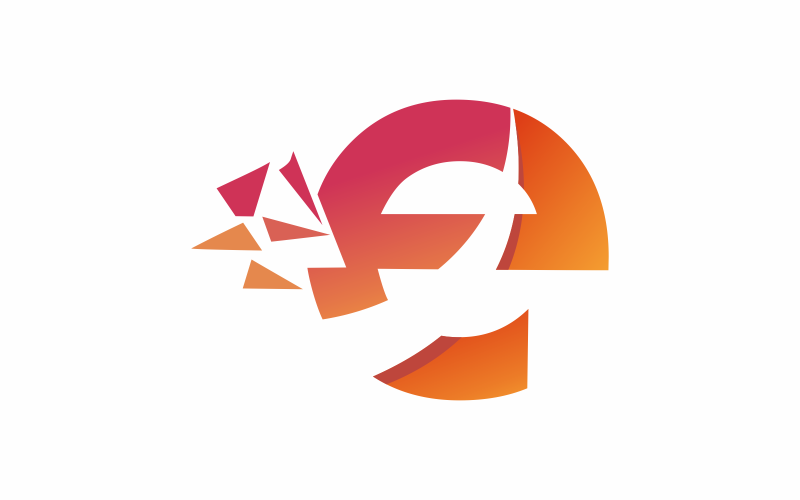letter e digital logo template original
