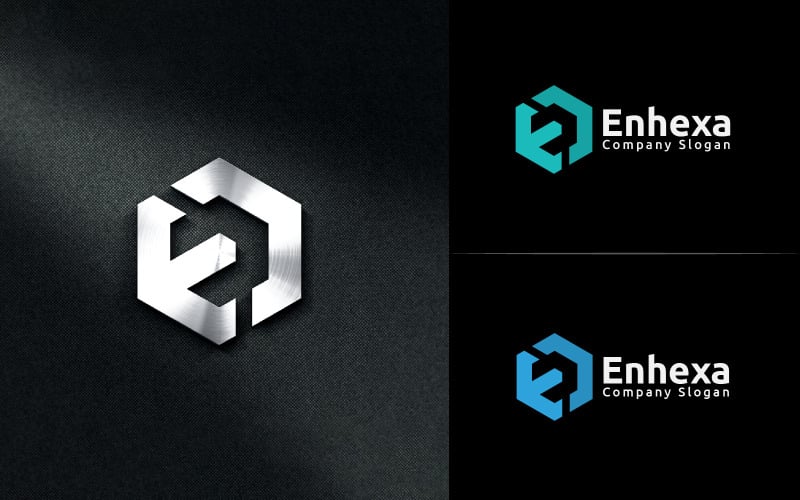 letter e en letter monogram logo design original