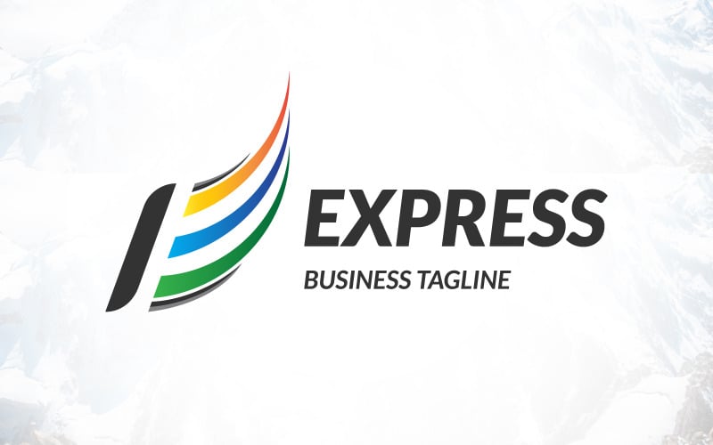 letter e express business logo design original