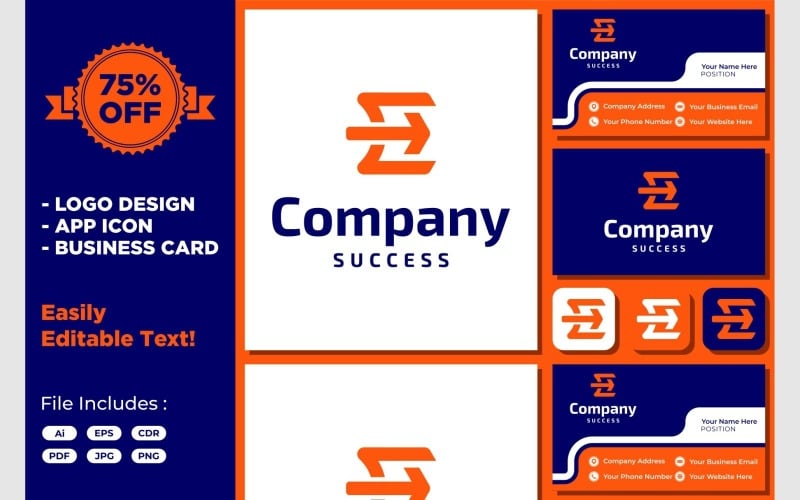 letter e forward arrow delivery logo original