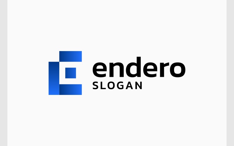 letter e initial modern monogram logo original