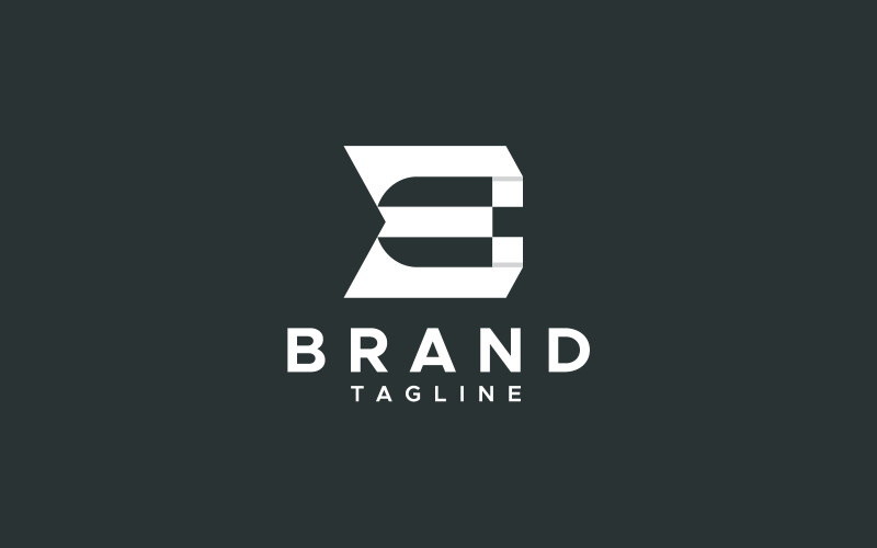 letter e minimal unique logo design template original